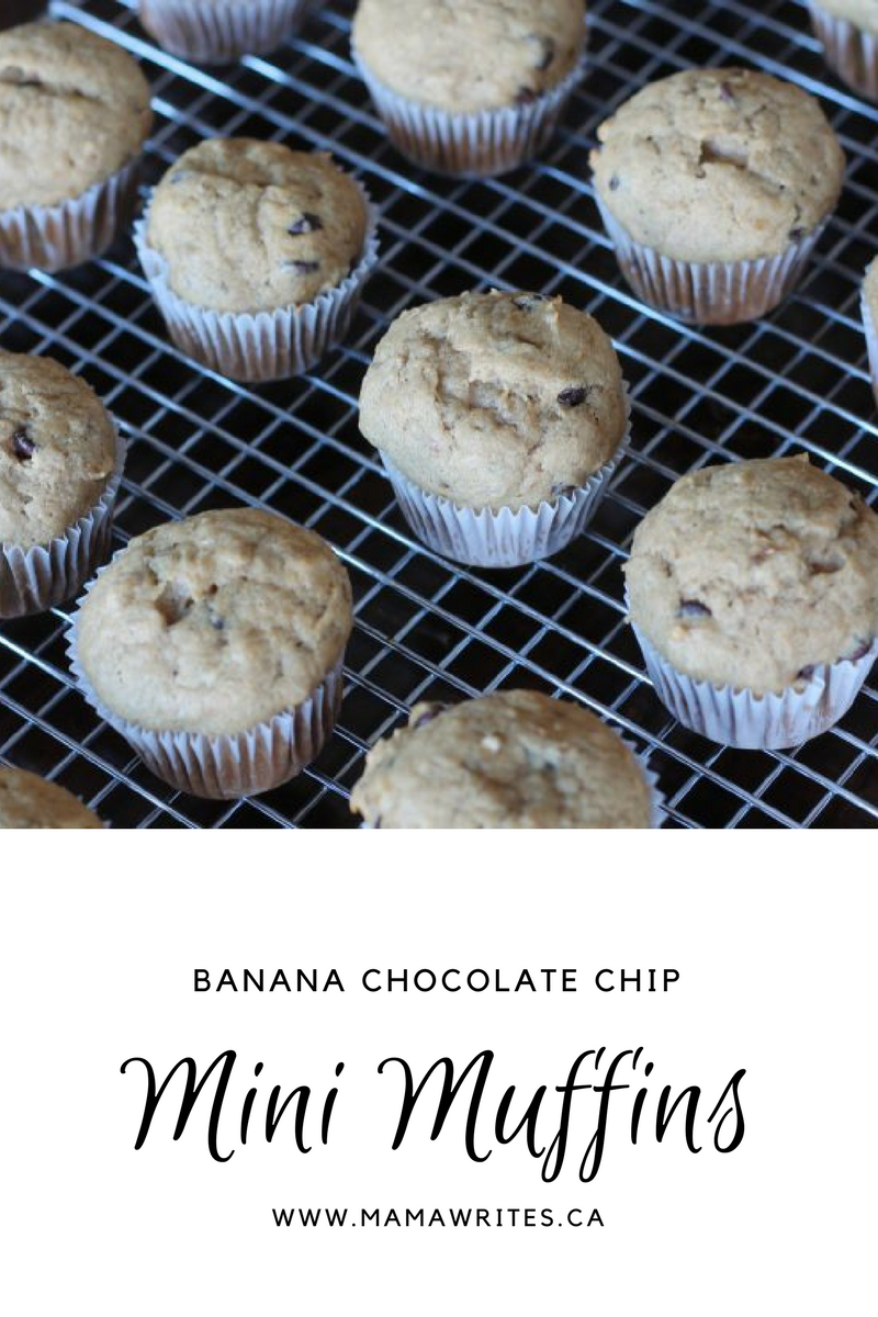 Banana Chocolate Chip Mini Muffin Recipe