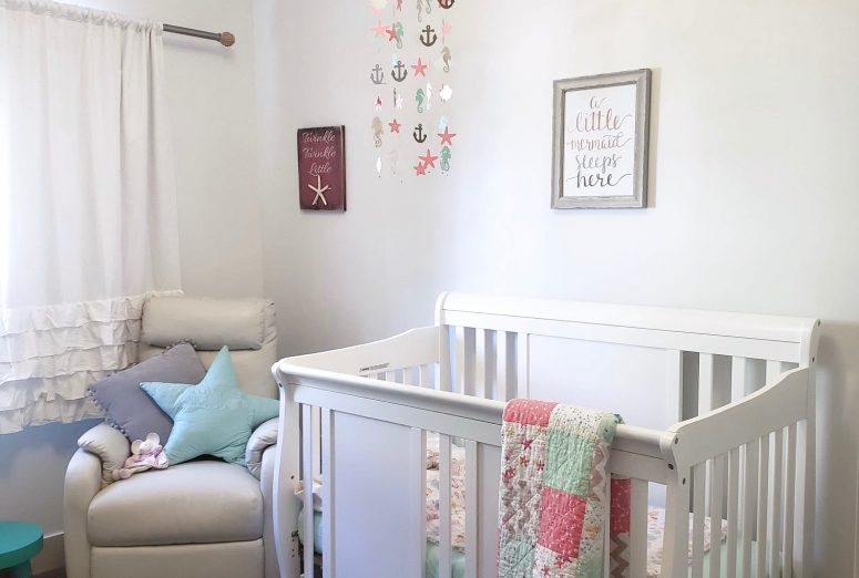 Nautical girl nursery