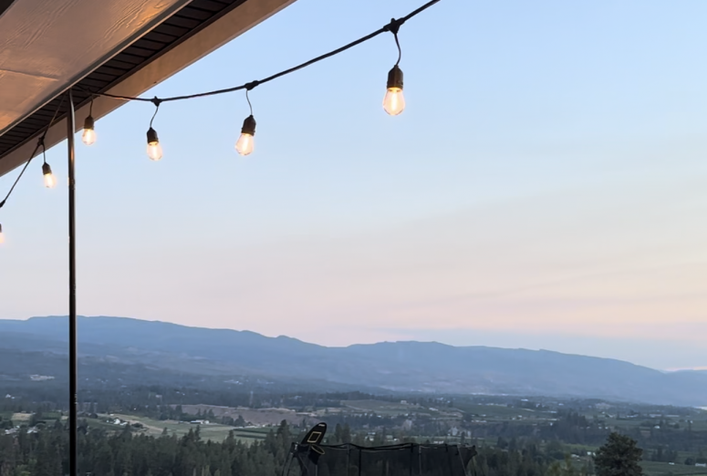 DIY Outdoor Patio String Lights